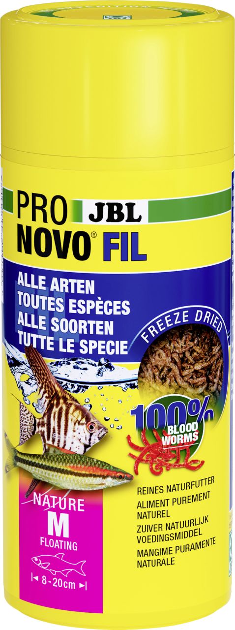 JBL Aquaristik JBL Fischfutter Pronovo Fil Rote Mückenlarven 250 ml GLO629501319