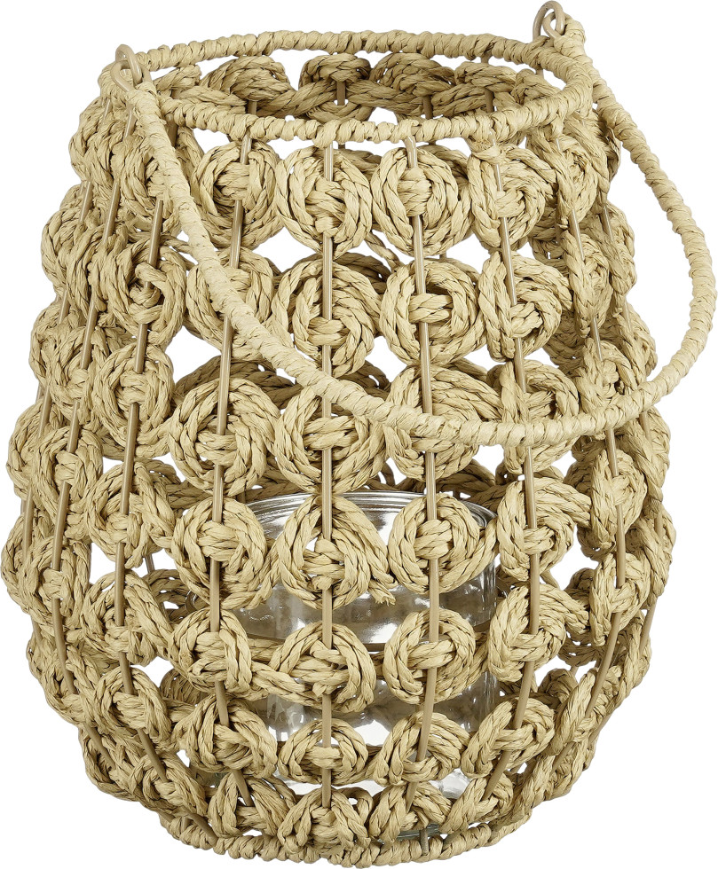 Mica Decorations Laterne Yodi paper 25 x 23,5 cm braun GLO660353717