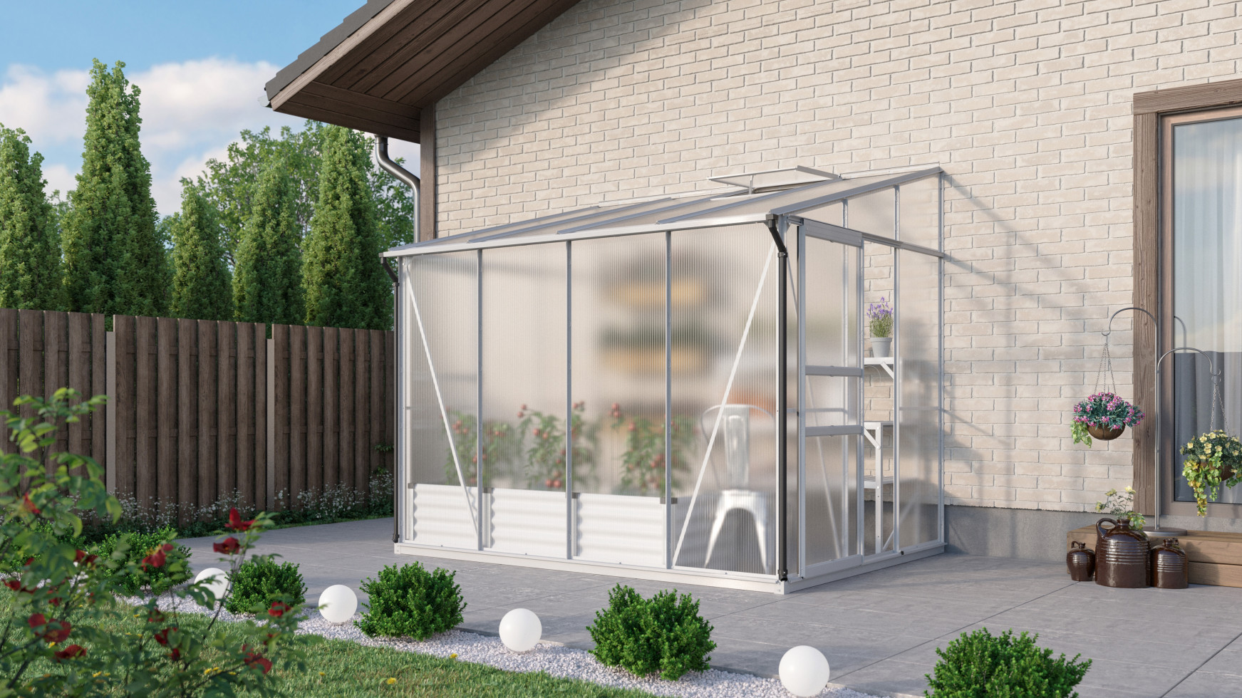 Vitavia Gewächshaus Osiris 5200 201 x 262 cm 4 mm HPK