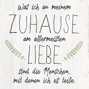 Weitere Deco-Canvas Bild – Zuhause 35 x 35 cm GLO769550146