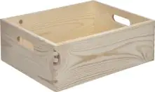 Stapelbox Holz Gr. M 30 x 40 x 13,5 cm (L x B x H)