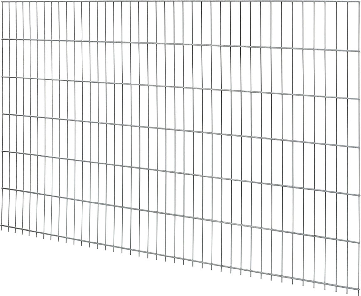 Floraworld Doppelstabmatte-Zaun Comfort 201 x 123 cm feuerverzinkt