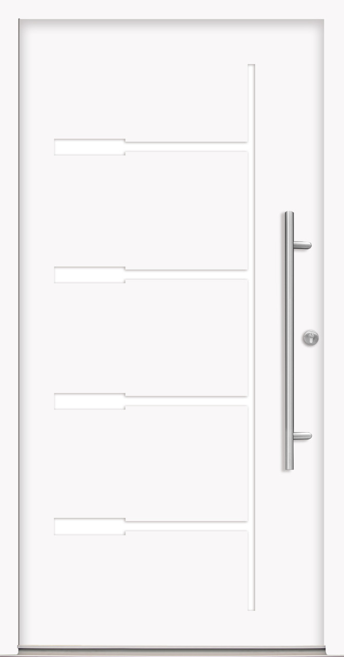 Splendoor Haustür Passivedoor Premium H1 Weiß DIN Rechts 100 x 210 cm