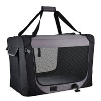 Trendline Tiertransportbox 70 x 52 x 52 cm schwarz-grau