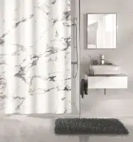 Kleine Wolke Duschvorhang Marble anthrazit, 180x200 cm