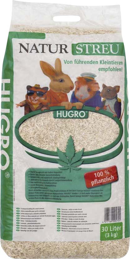 Weitere Hugro Nagerstreu Hanf Inhalt: 30l GLO629400757