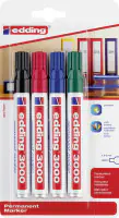 Edding 3000 Permanent Marker 4er Set 1,5 - 3 mm