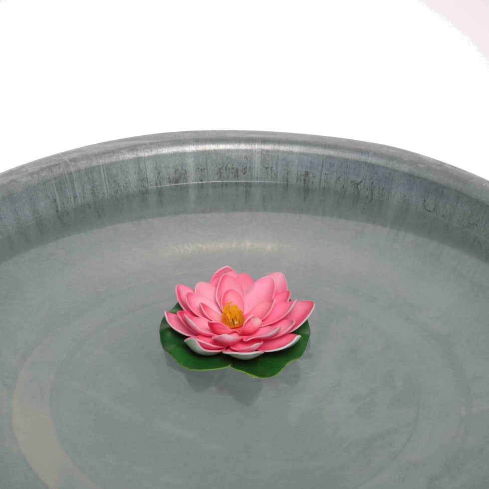 Deko-Rose schwimmend orange Ø 18 cm