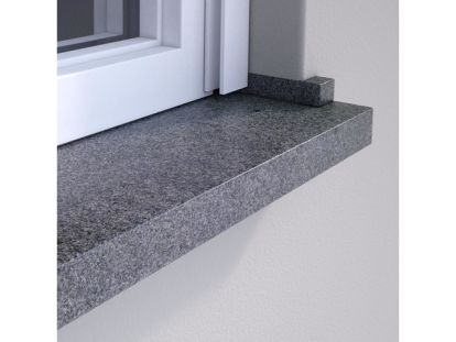 Wigastone GranitFensterbank anthrazit 275 x 20 x 2 cm mit Wasserrille