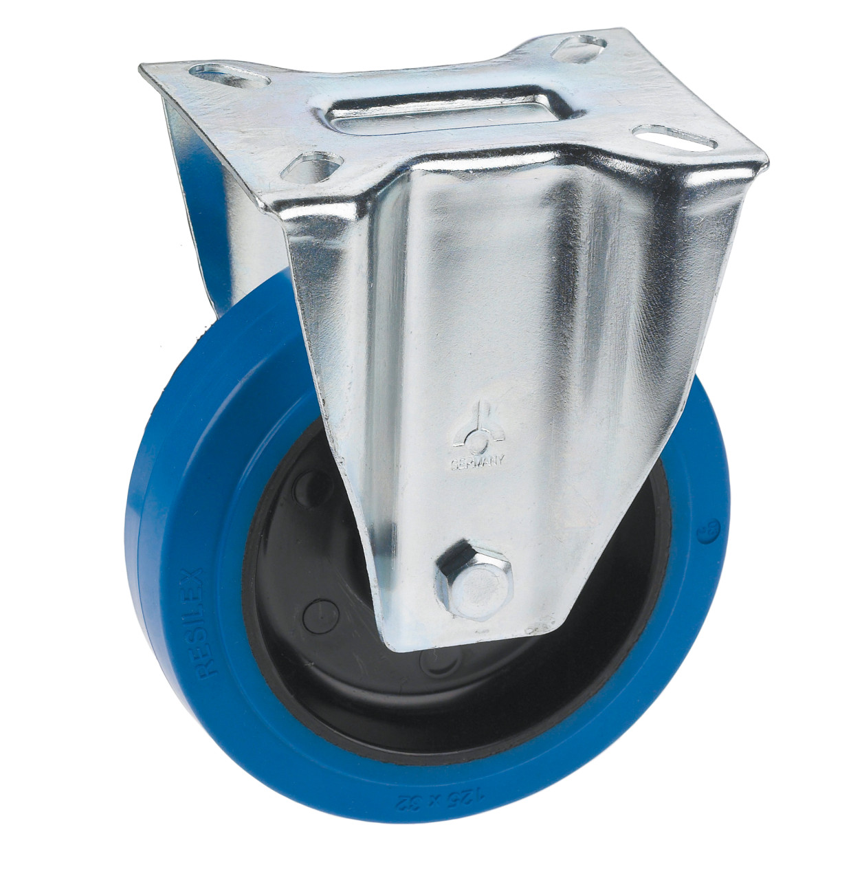 Transportgeräte-Bockrolle 125 x 36 mm Tragkr. 200 kg