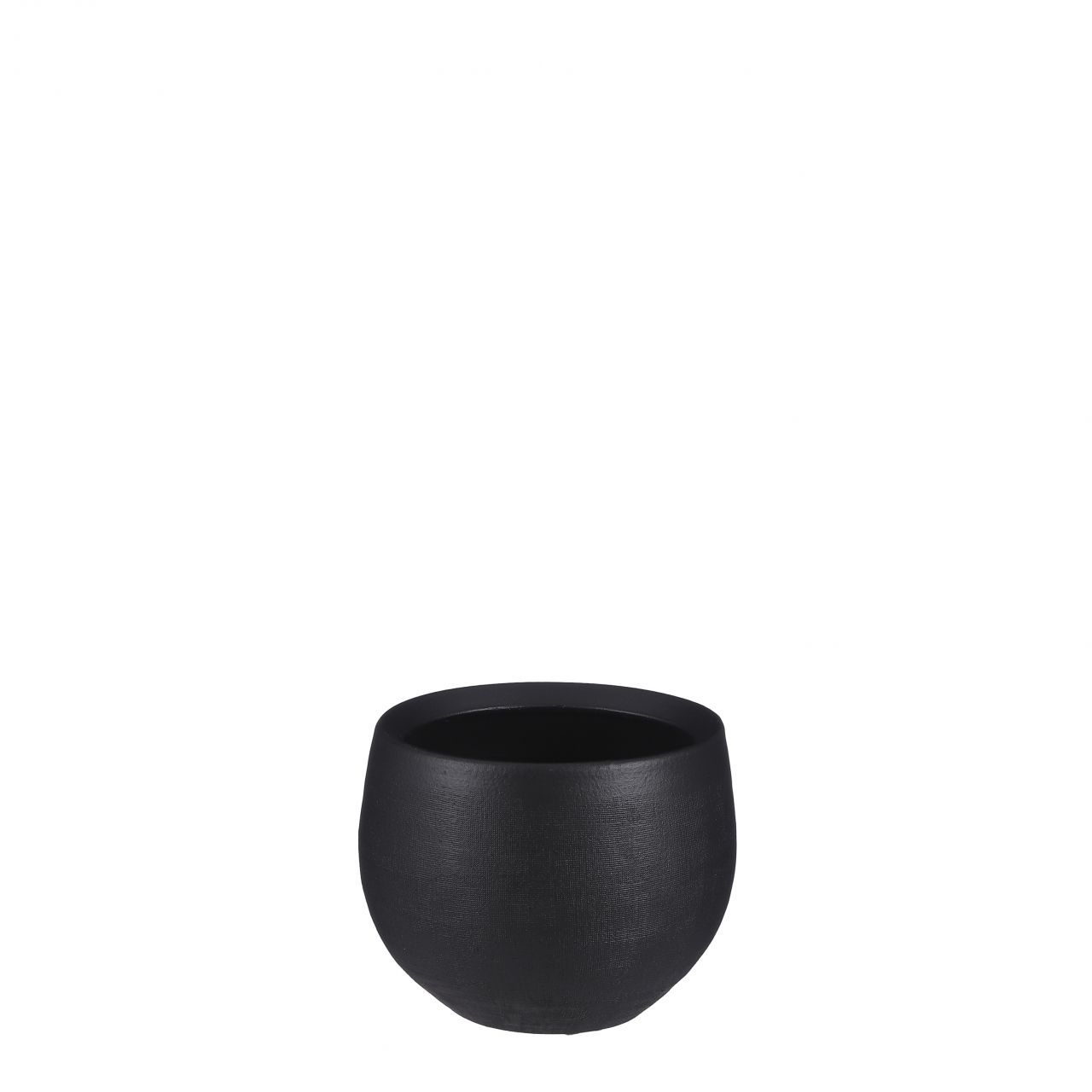 Mica Decorations Mica Blumentopf Douro 13 x 16 cm schwarz matt GLO692360593
