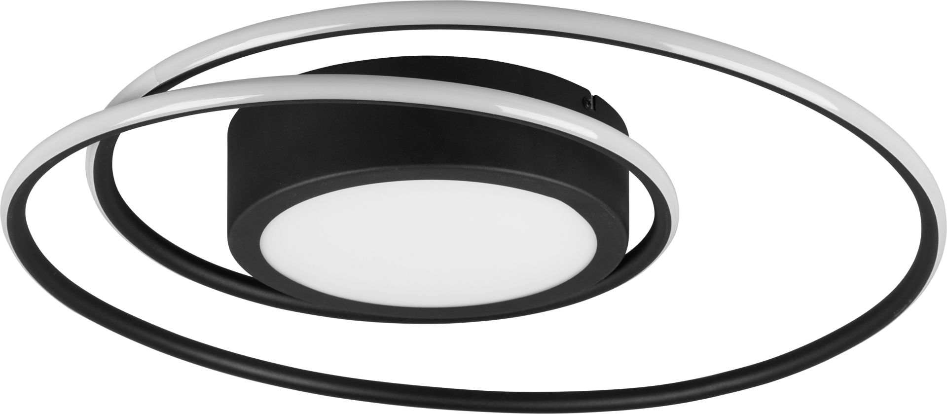 Trio Leuchten LED Deckenleuchte Yava schwarz matt, mit Fernbedienung