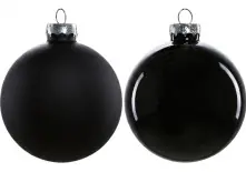 TrendLine Weihnachtskugeln aus Glas Ø 6,0 cm schwarz 20 Stück