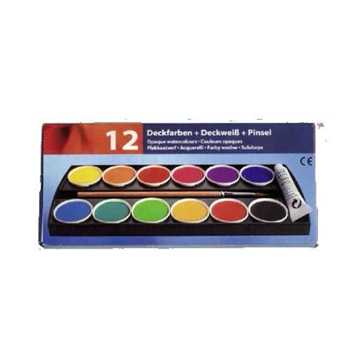 Herlitz Deckfarbkasten mit 12 Farben GLO663152461