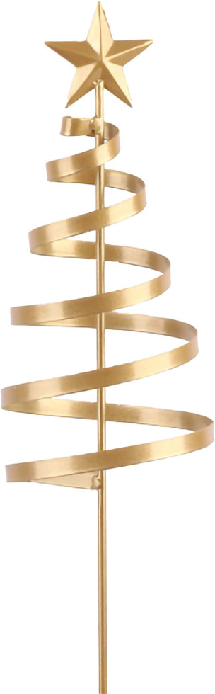 TrendLine Dekostecker Eisen Weihnachtsstern 100 x 11 cm gold GLO660173403