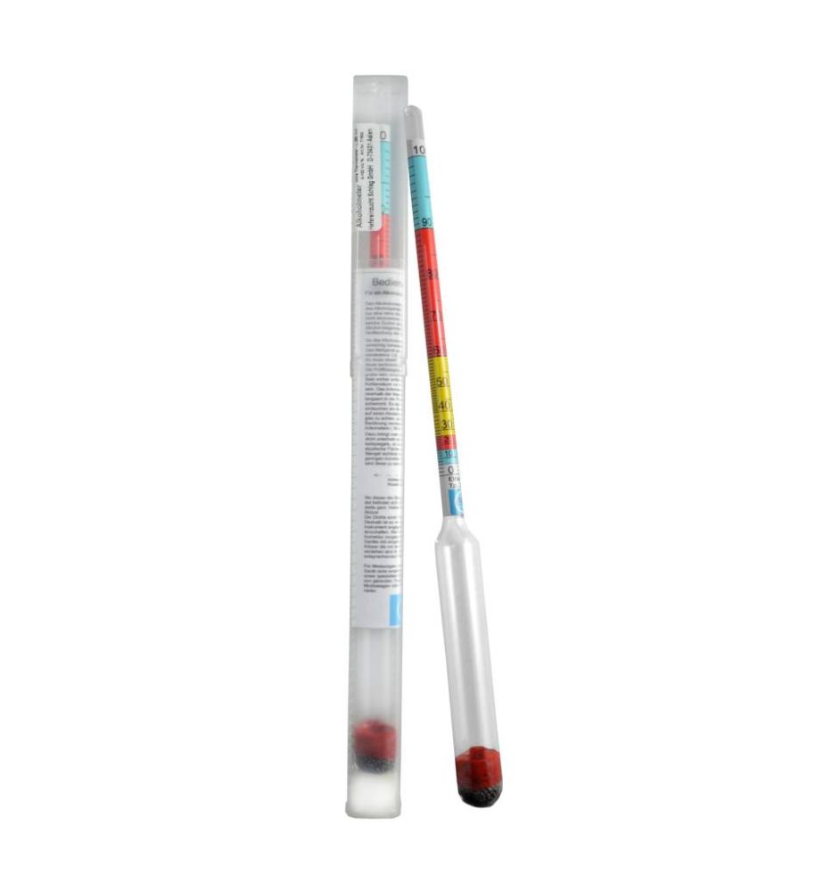 Vina Alkoholmeter ohne Thermometer 26 cm 0 - 100 % GLO692502336