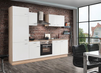 Menke Küchenzeile Biggi mit E-Geräte inkl. Geschirrspüler weiß matt 270 cm