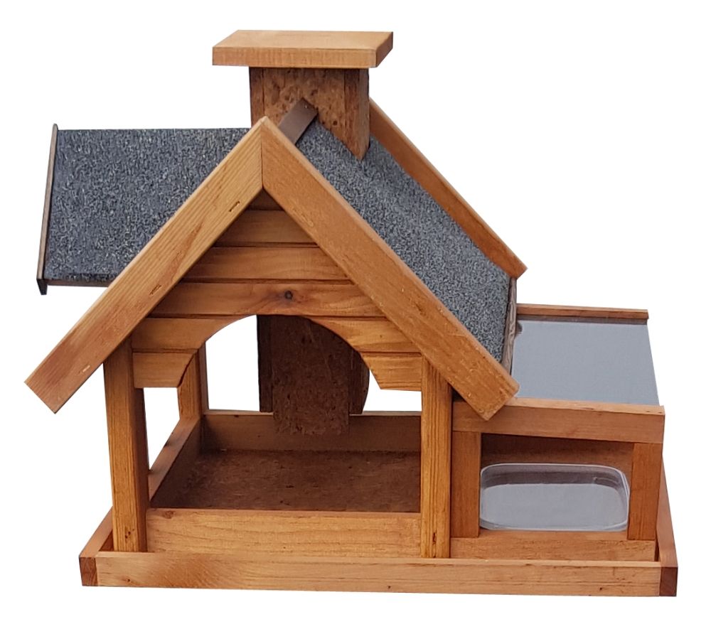 Vogelhaus American Style mit Tränke und Ständer kaufen Globus Baumarkt