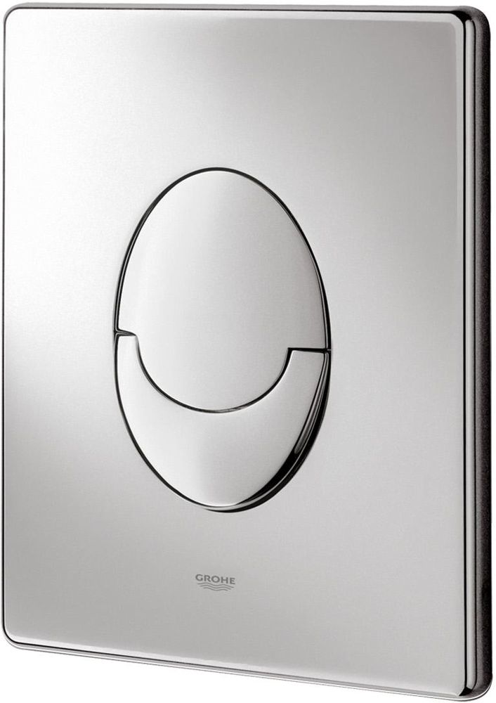 Grohe Betätigungsplatte Start chrom, Zweimengenspülung GLO782022402