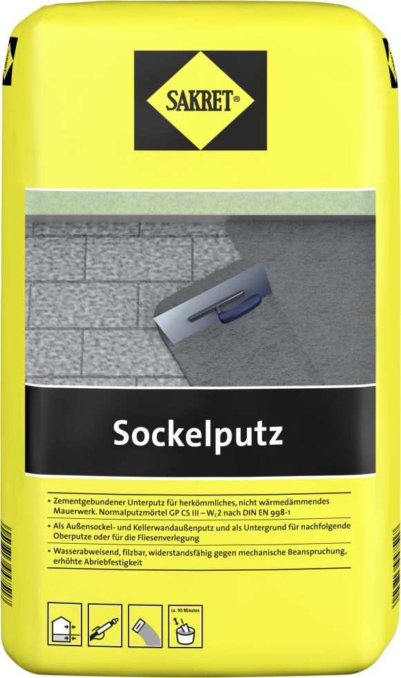 SAKRET Sockelputz 30 kg Sack GLO779100867