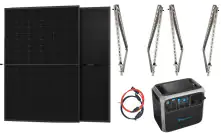 Sunlit Inselkraftwerk 2000 Wh Powerstation + 2x 430 Watt Solarpanels