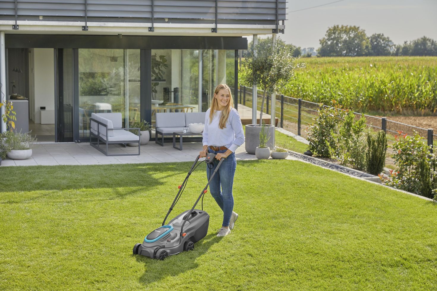 Gardena Elektro Rasenmäher PowerMax 1200/32 G2 32 cm Schnittbreite