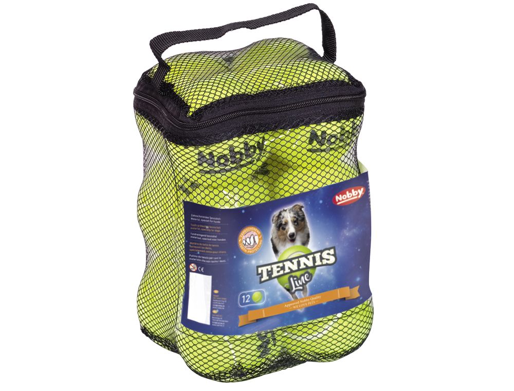 Nobby Tennisball 12er Netztasche