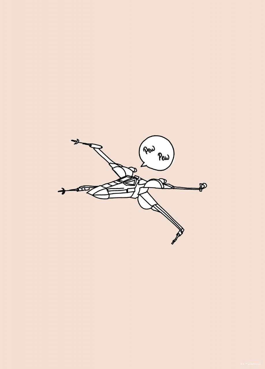 Komar Wandbild Star Wars Pew Pew 50 x 70 cm GLO769551690