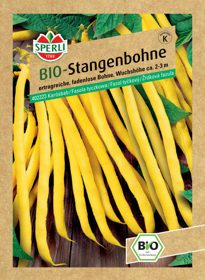 Sperli BIO Stangenbohne gelb GLO693109627