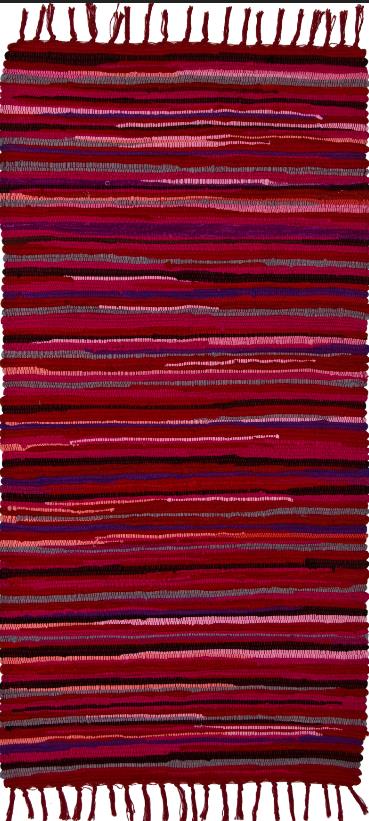 Andiamo Alabama Fleckerlteppich Alabama erdbeerrot, 60 x 120 cm GLO795801149