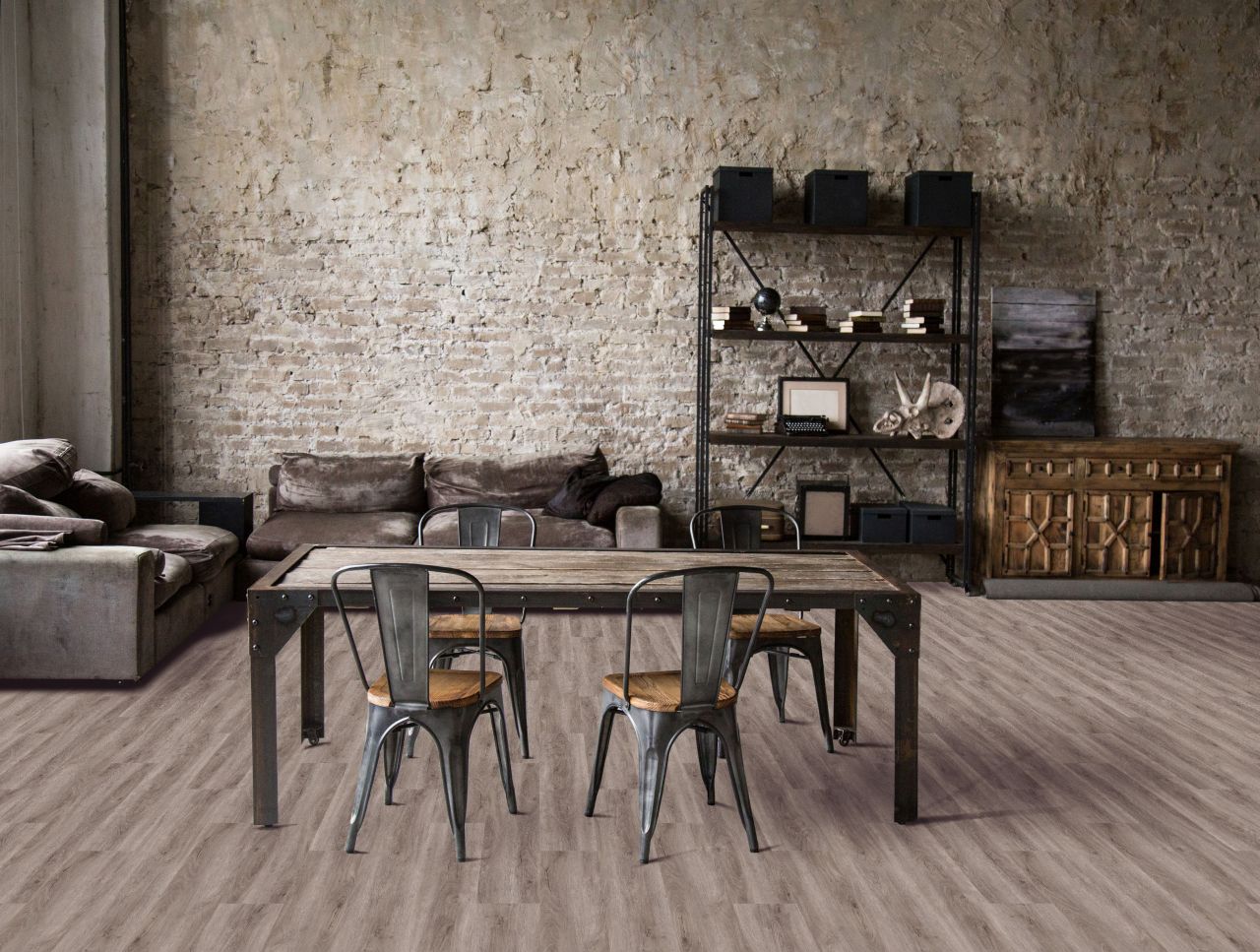 Decoflooring Vinylboden mit Trittschalldämmung Eiche Toronto