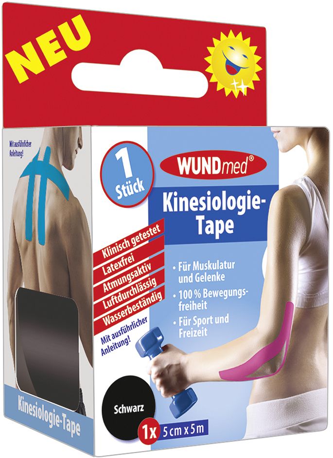 Wundmed Kinesiologie Tape für Muskulatur und Gelenke GLO766350292