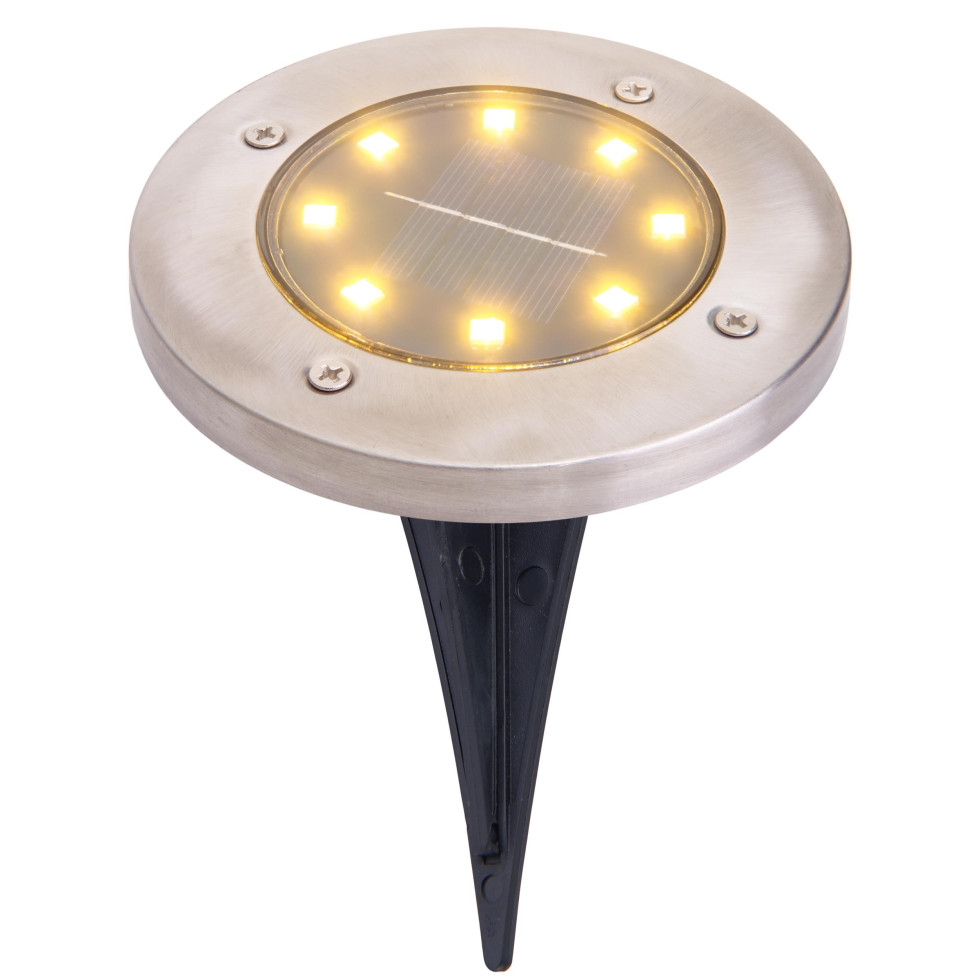 Light & More Solar Bodenspieß 4er Set silber kaufen Globus Baumarkt