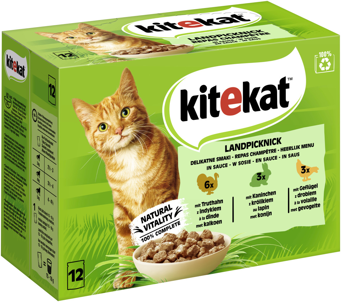 Kitekat Landpicknick in Sauce Multipack 12x85 g