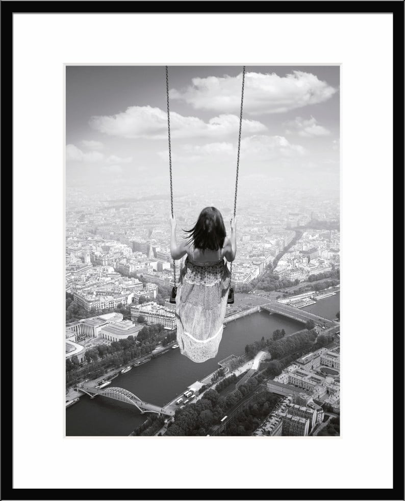 Bilderrahmen Holz Baltic schwarz 40 x 50 cm