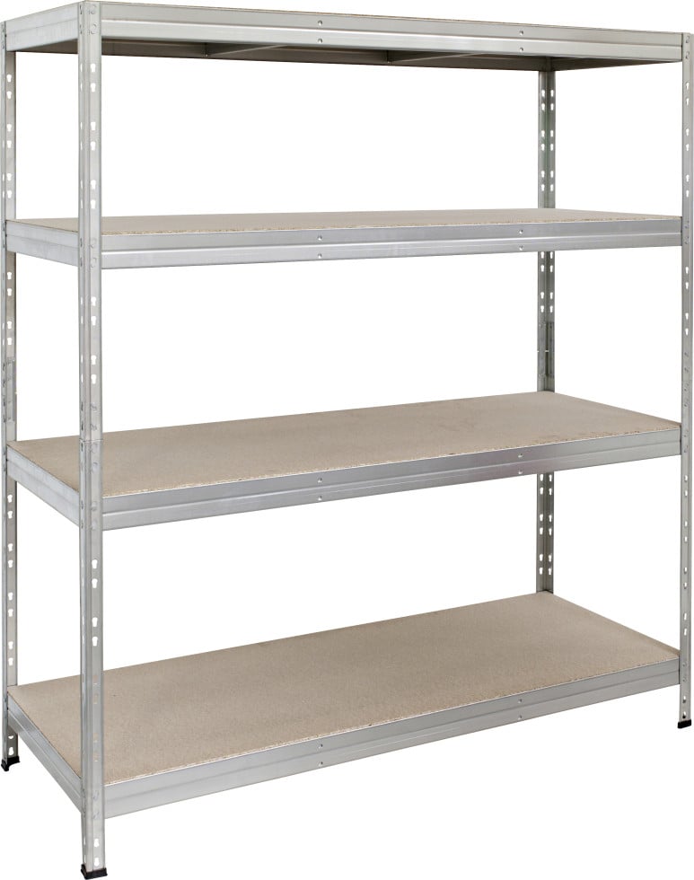 Schwerlastregal XL 180 x 150 x 60 cm 4 Holzböden 1200 kg