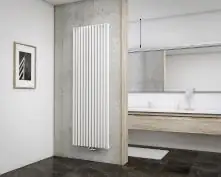 Schulte Badheizkörper Lyon 180 x 60,6 cm weiß 1422 Watt Anschluss mittig