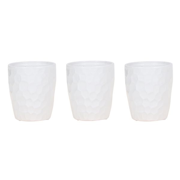 Weitere Übertopf Honey Ø 9 cm weiß GLO692360437