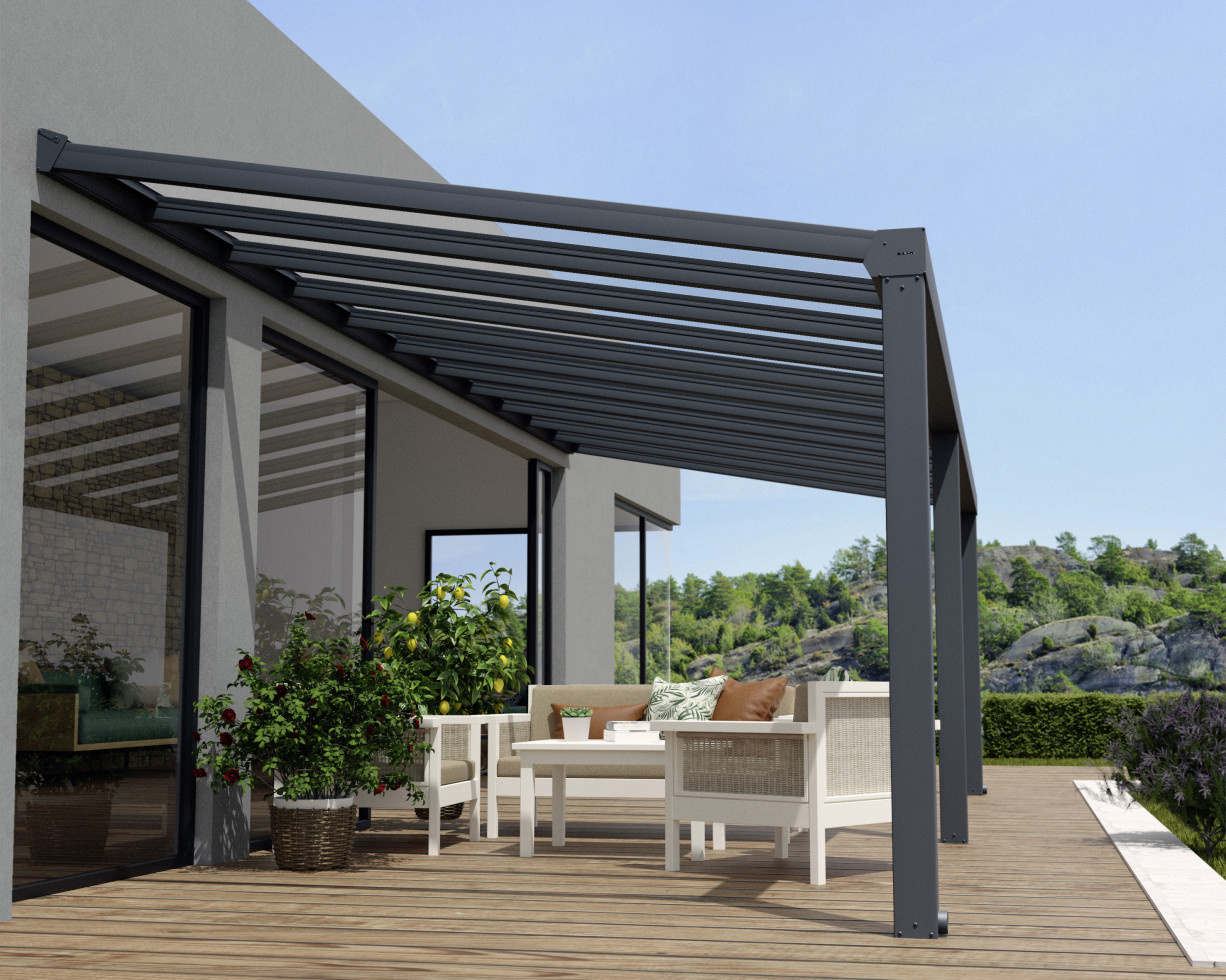 Canopia Terrassenüberdachung Stockholm  805 x 330,5 cm anthrazit
