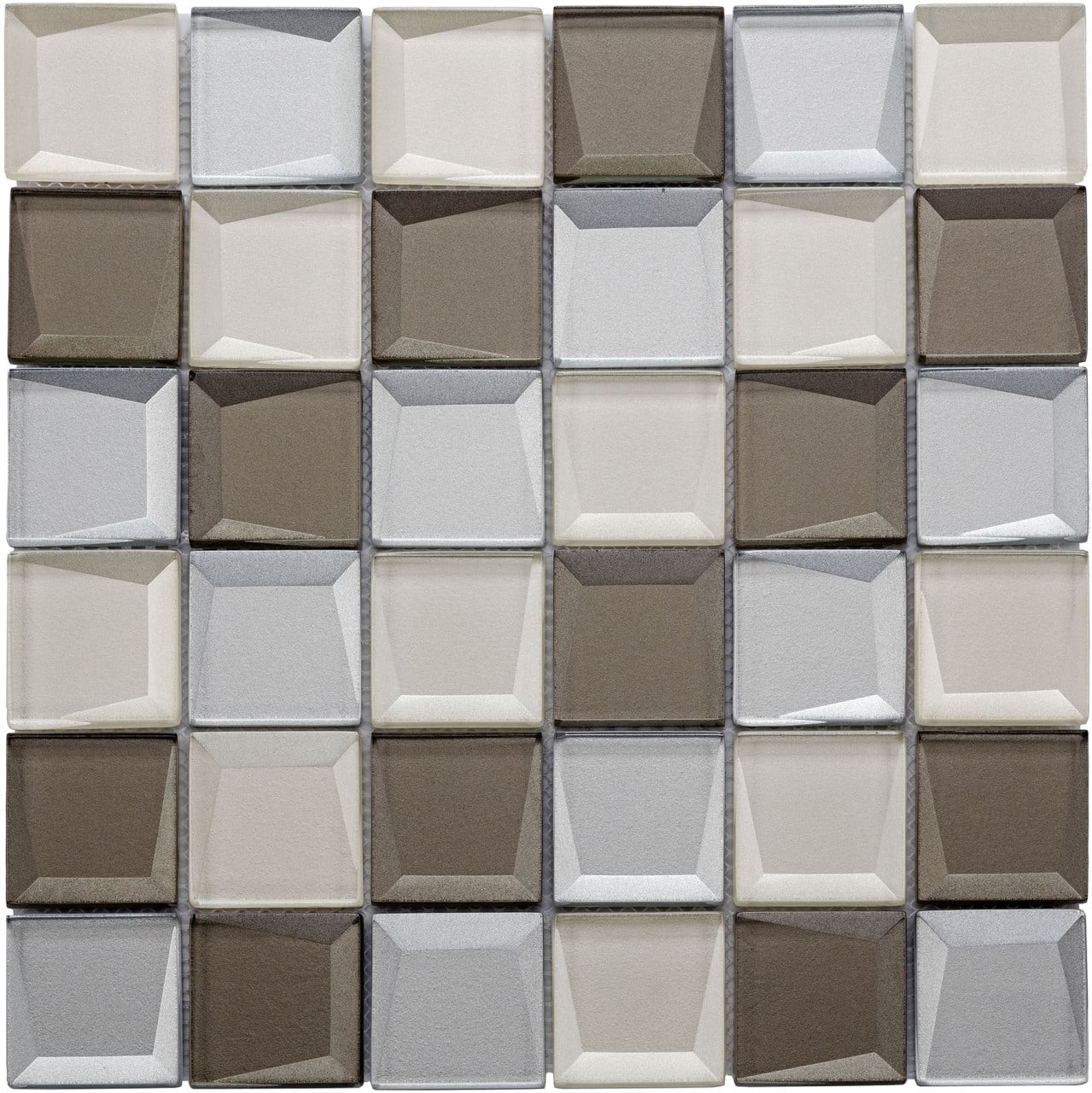 KNG Mosaikfliese Reflex 29,8 x 29,8 cm beige mix