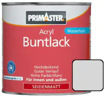 Primaster Acryl Buntlack RAL 7035 750 ml lichtgrau seidenmatt