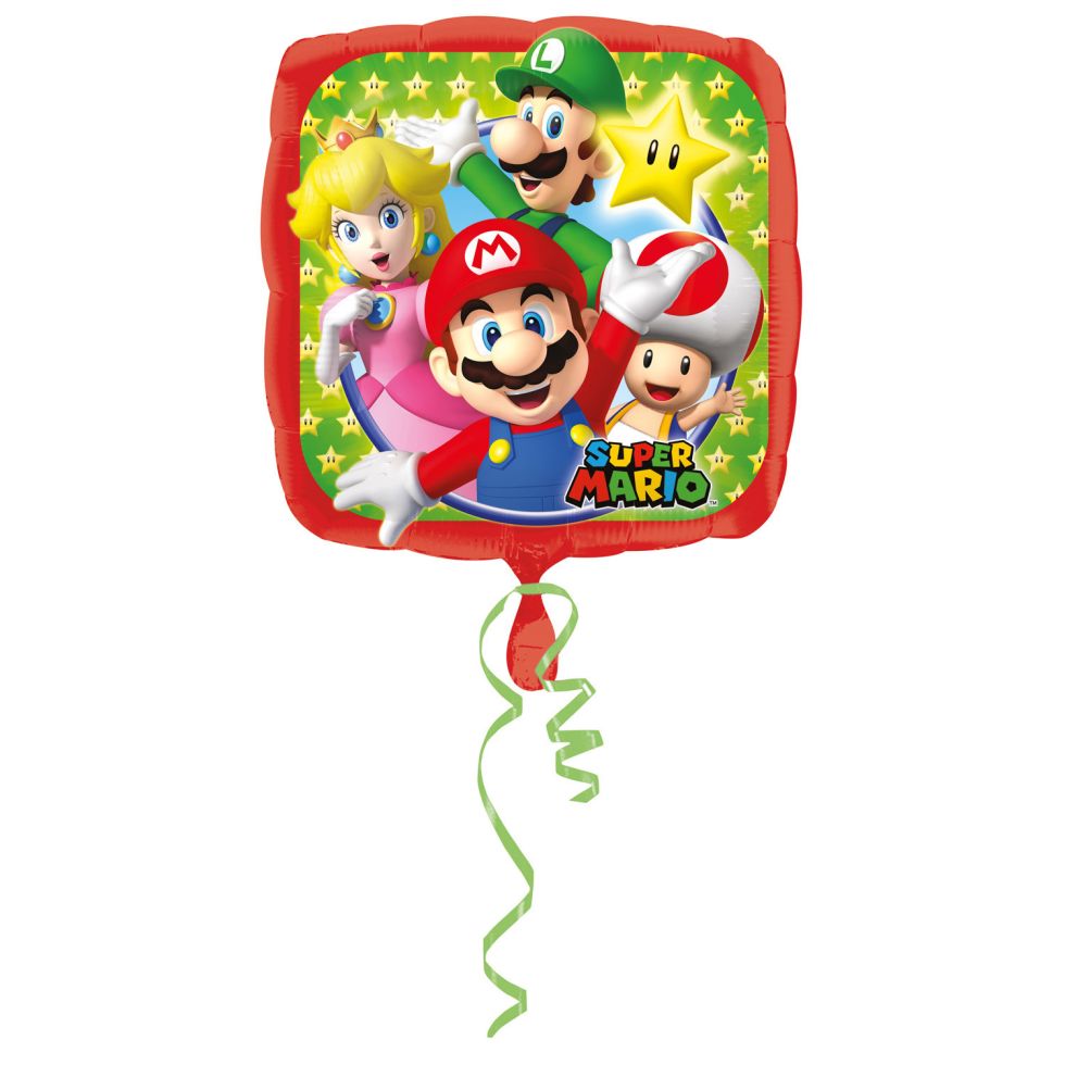 Folienballon Mario Bros Folienballon 43 cm
