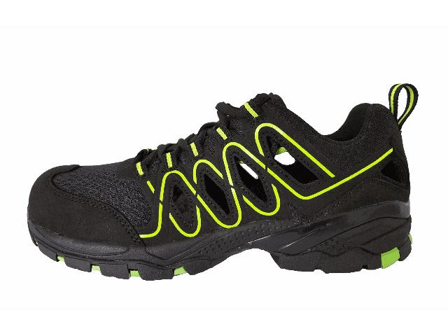 PowerSafe Sicherheitssandale Luca S1P schwarz-neongrün