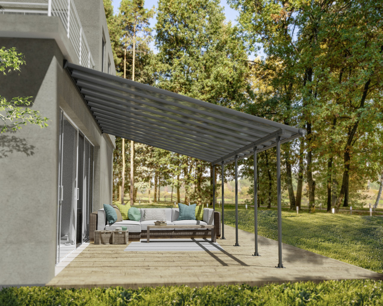Canopia Terrassenüberdachung Feria 400 x 787 cm anthrazit