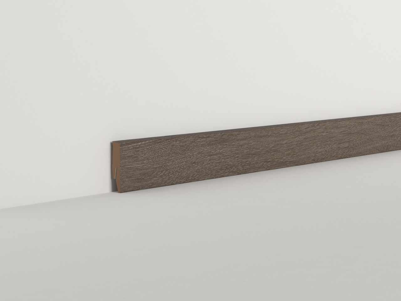 Classen Clip-Fußleiste 240 cm 58 x 19 mm Eiche Anthrazit