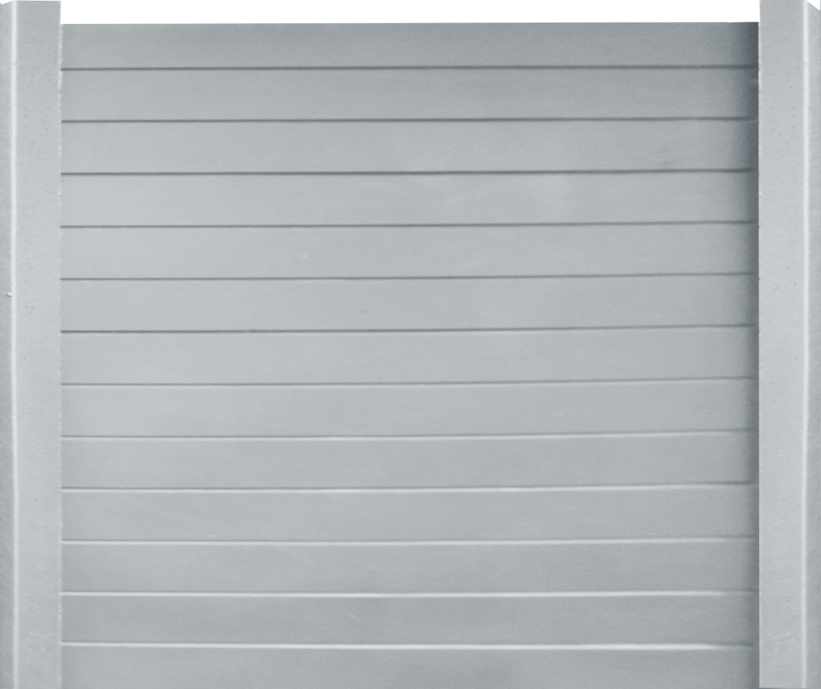 Betonzaun Grundset Prestige mit Anfangs und Endpfosten 235 cm