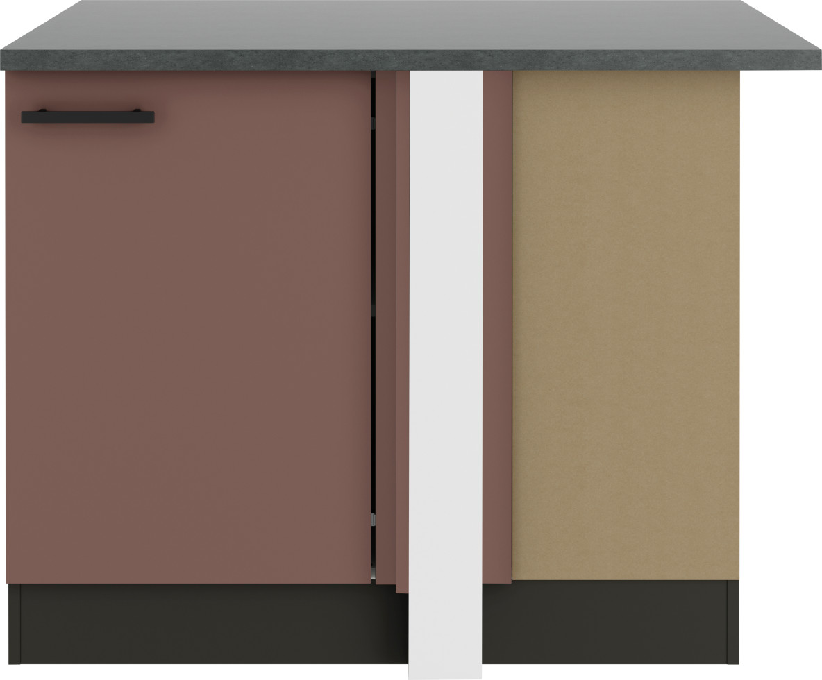 Optifit Eckunterschrank Nizza 407 rostrot/anthrazit 110 cm