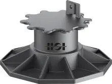 HSI Terra Classic Stelzlager 6,5 - 13 cm verstellbar Kunststoff schwarz 