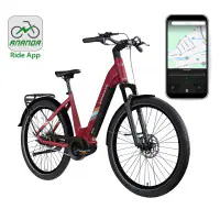 Zündapp E-Bike City X800 27,5 Zoll 7-Gang 550 Wh weinrot