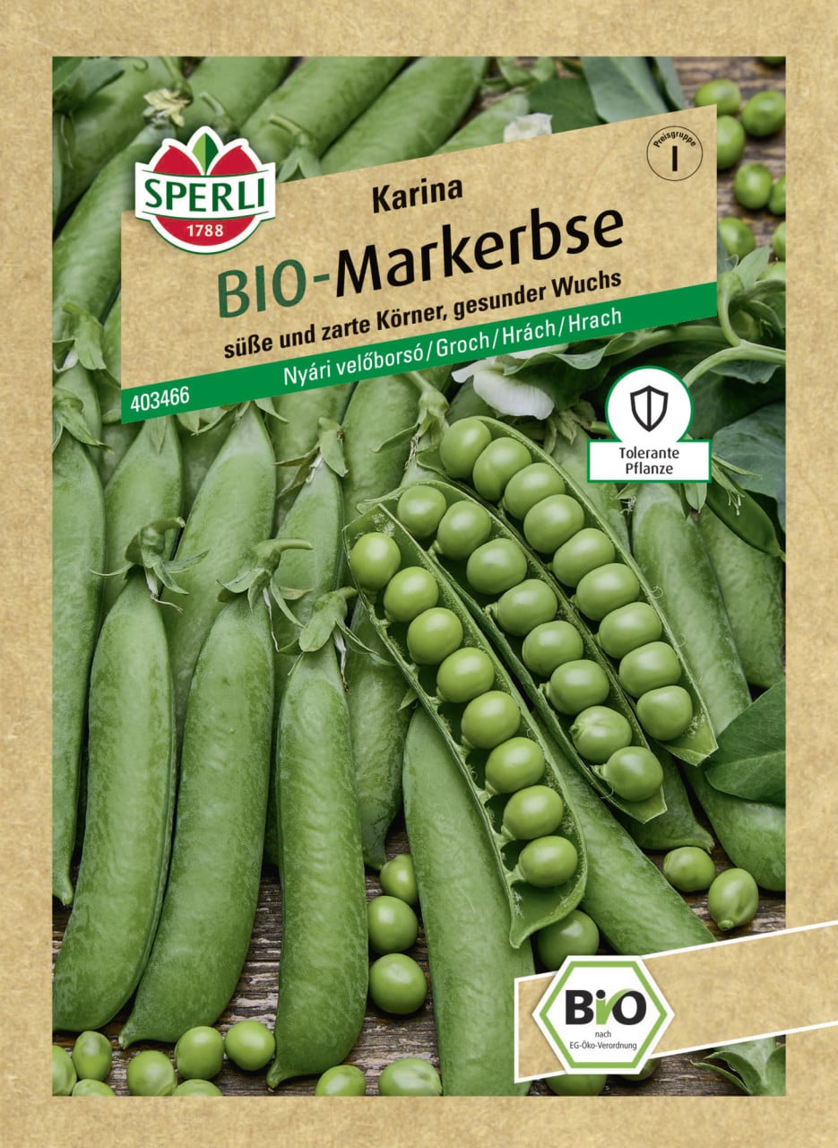 Sperli Saatgut BIO Markerbse Karina für bis zu 5-8 lfd. Meter GFM37f0c33b6